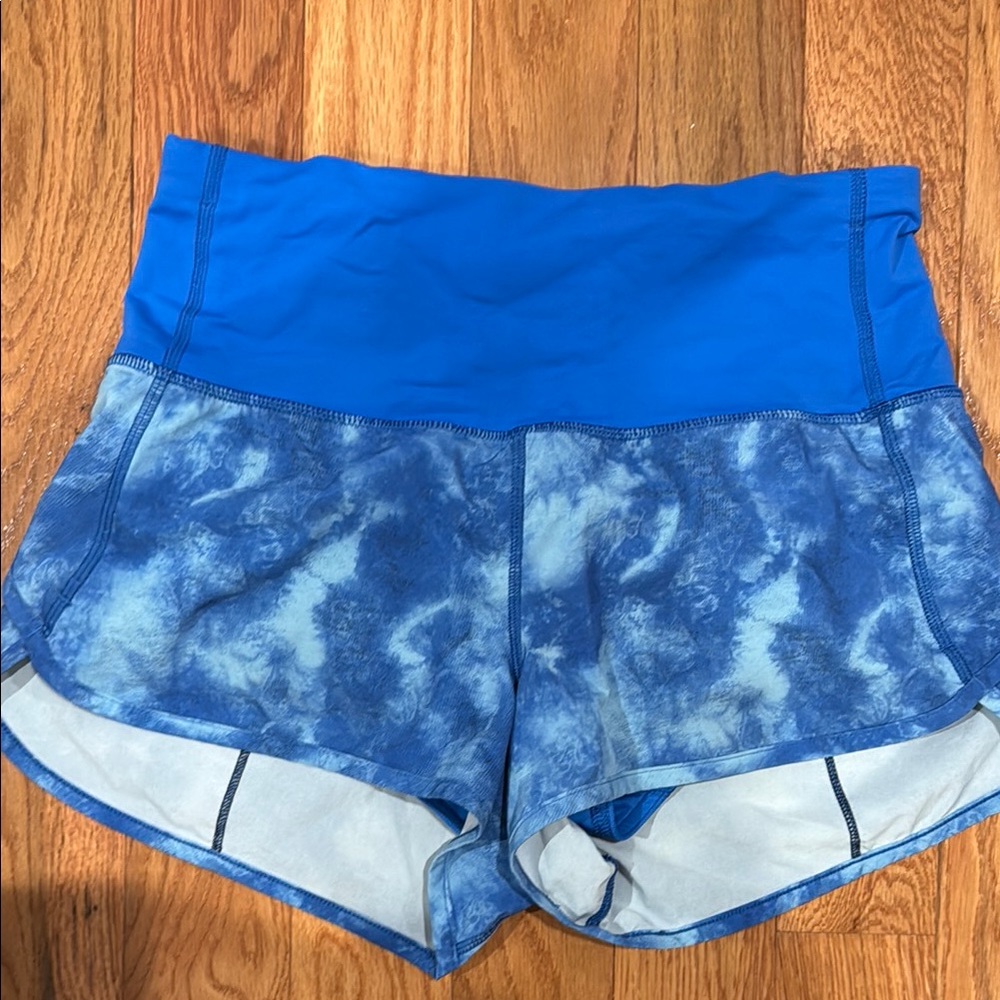 Lululemon Athletica Blue Athletic Shorts Moisture-Wicking